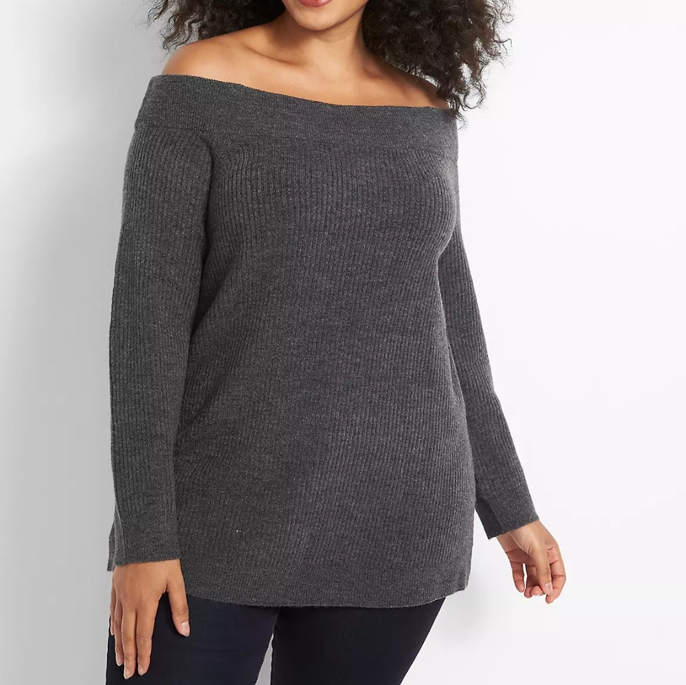 Lane Bryant off the shoulder sweater. 26/28